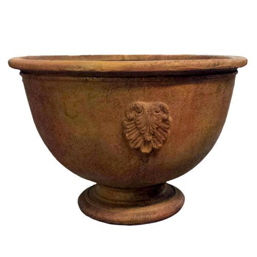French Anduze Urn Wide Outdoor/Indoor Statue - Bella Statues