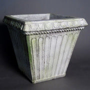 Fluted Square Pot Tall Outdoor/Indoor Statue - Bella Statues