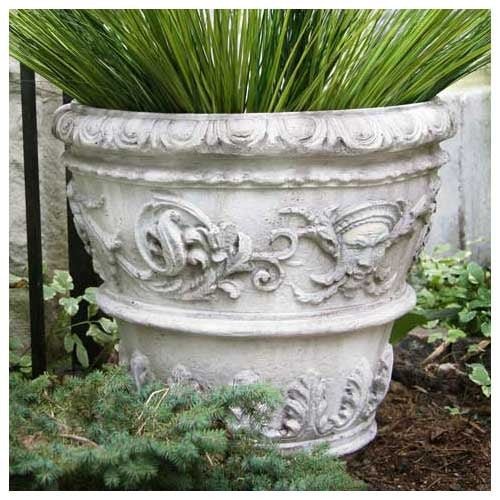 Greenman Florentine Pot 21"H Outdoor/Indoor Statue - Bella Statues