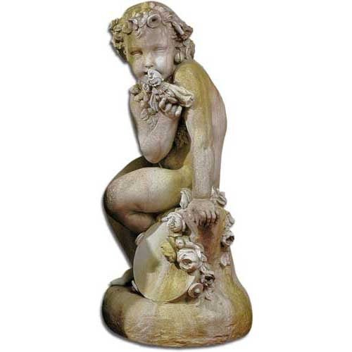 Como Cherub & Doll Outdoor/Indoor Statue - Bella Statues