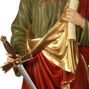 Custom Painted Lifesize Saint Paul 62" H Outdoor/Indoor Statue - Bella Statues