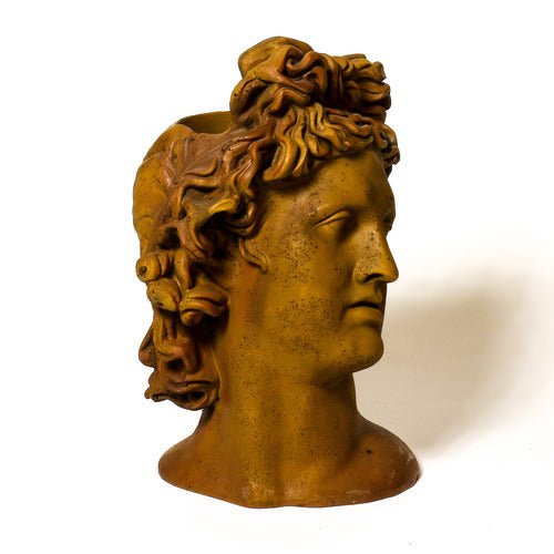 Apollo Head Planter 17 Outdoor/Indoor Statue - Bella Statues