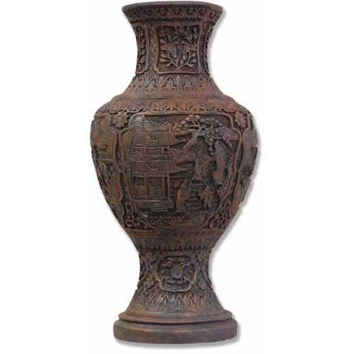 Cinnabar Vase 20 Outdoor/Indoor Statue - Bella Statues