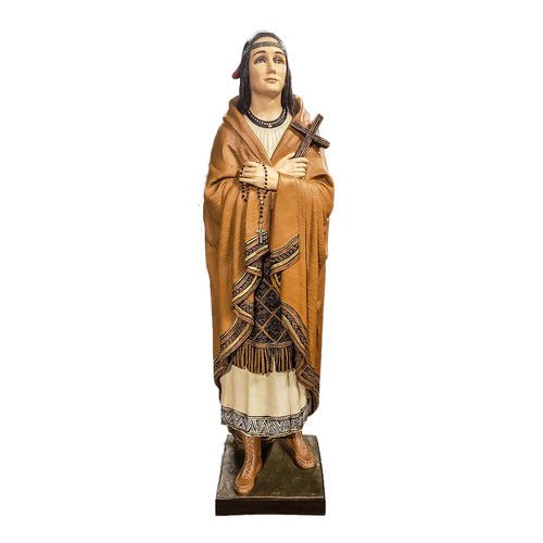 Custom Painted Lifesize Blessed Kateri Tekawitha Outdoor/Indoor Statue - Bella Statues