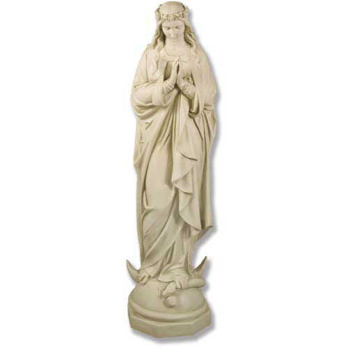 Custom Painted Lifesize Immaculate Conception 54" Mary Outdoor/Indoor Statue - Bella Statues