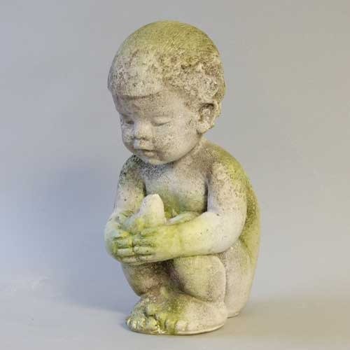 Boy with a Bird Outdoor/Indoor Statue - Bella Statues