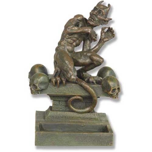 Desk Demon 6.5H Outdoor/Indoor Statue - Bella Statues
