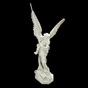 Lifesize Saint Michael Slaying Satan 58 Outdoor/Indoor Statue - Bella Statues