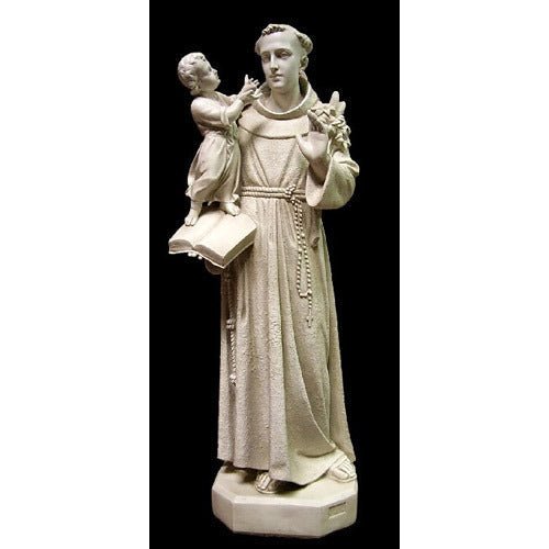 Lifesize Saint Anthony With Child 53 Outdoor/Indoor Statue - Bella Statues