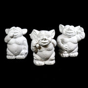Picc - A - Dilly Set of 3 15"H Outdoor/Indoor Statue - Bella Statues