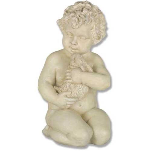 Quinn With Rabbit 17 Outdoor/Indoor Statue - Bella Statues