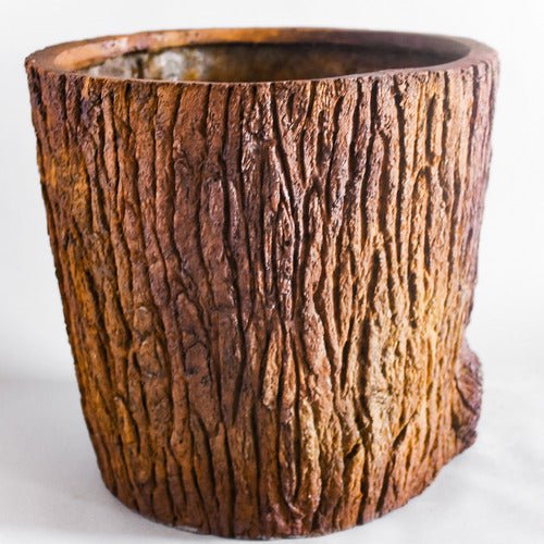 Oak Bark Planter Large Outdoor/Indoor Statue - Bella Statues