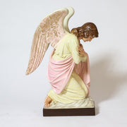 Custom Painted Kneeling Angel Arms Crossed Outdoor/Indoor Statue - Bella Statues