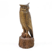 Owl Carved 18 Outdoor/Indoor Statue - Bella Statues