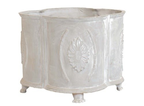 Footed Maya Pot - Large Outdoor/Indoor Statue - Bella Statues