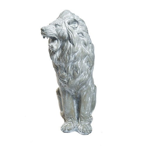 Sitting Lion De Bagni Delucca Outdoor/Indoor Statue - Bella Statues