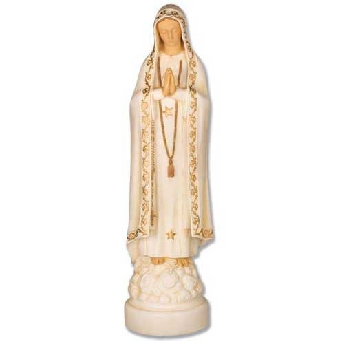 Custom Painted Our Lady Of Fatima Mary Outdoor/Indoor Statue - Bella Statues