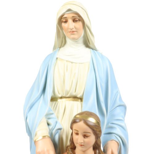 Custom Painted Lifesize Saint Anne & Child 50 Outdoor/Indoor Statue - Bella Statues