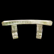 Lifesize Curved Garden Bench 18 Outdoor/Indoor Statue - Bella Statues