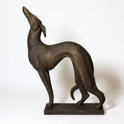 Lifesize Greyhound Standing W Base 37 Outdoor/Indoor Statue - Bella Statues