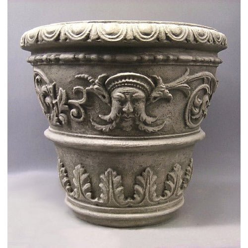 Greenman Florentine Pot 21"H Outdoor/Indoor Statue - Bella Statues