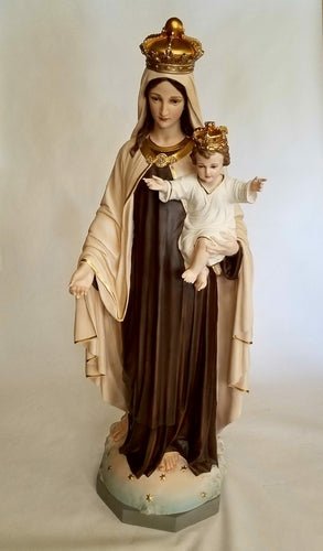 Custom Painted Lifesize OUR LADY OF MT. CARMEL Mary 5' Outdoor/Indoor Statue - Bella Statues