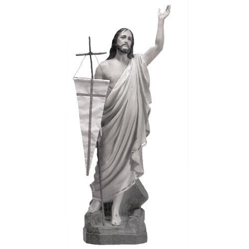 Lifesize Resurrection Christ no flag in Outdoor/Indoor Statue - Bella Statues