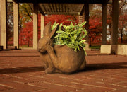 Bunny Pot Scratching Outdoor/Indoor Statue - Bella Statues
