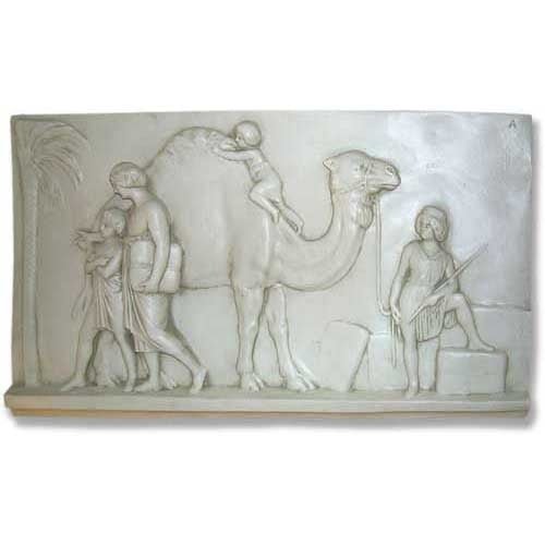 Lifesize Child On Camel Slab A Outdoor/Indoor Statue - Bella Statues