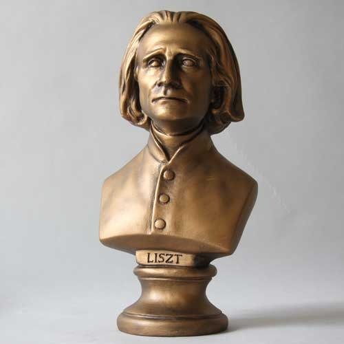Liszt Bust Small 11 Outdoor/Indoor Statue - Bella Statues