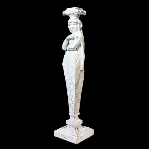 Lifesize Femme Caryatid Candleholder Outdoor/Indoor Statue - Bella Statues