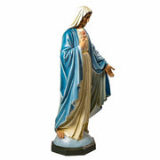 Custom Painted Lifesize Mary with One Hand Outstretched Outdoor/Indoor Statue - Bella Statues