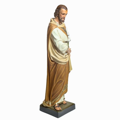 Custom Painted Lifesize Saint Joseph From Mont 43 Outdoor/Indoor Statue - Bella Statues
