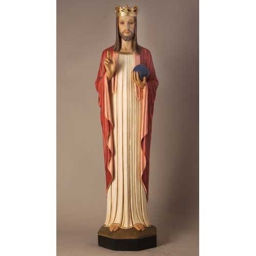 Custom Painted Lifesize Christ The King 47" H Outdoor/Indoor Statue - Bella Statues