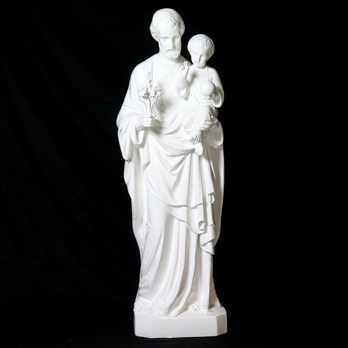 Lifesize Saint Joseph And Child 49"H Outdoor/Indoor Statue - Bella Statues