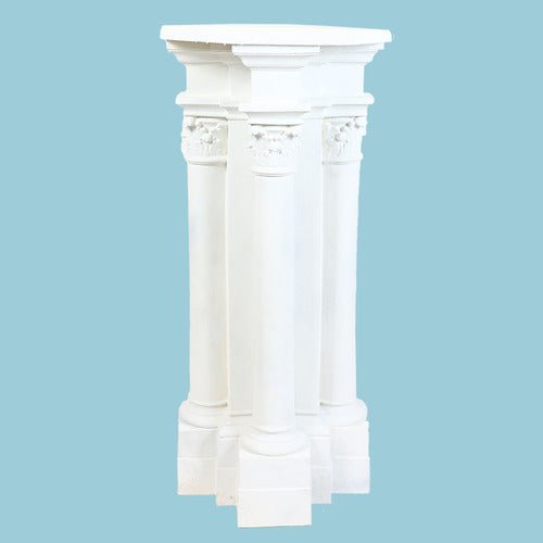 Lifesize Louis Cathedral Pedestal 44 Outdoor/Indoor Statue - Bella Statues