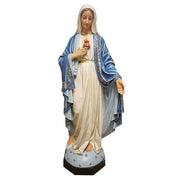Custom Painted Lifesize Mary W/ One Hand Outstretched Outdoor/Indoor Statue - Bella Statues