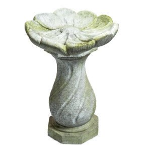 FLOWER BIRDBATH Outdoor/Indoor Statue - Bella Statues