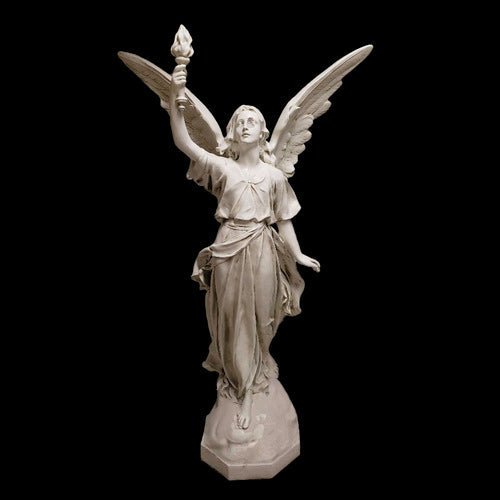 Lifesize Angel Of Light - Right 64 Outdoor/Indoor Statue - Bella Statues