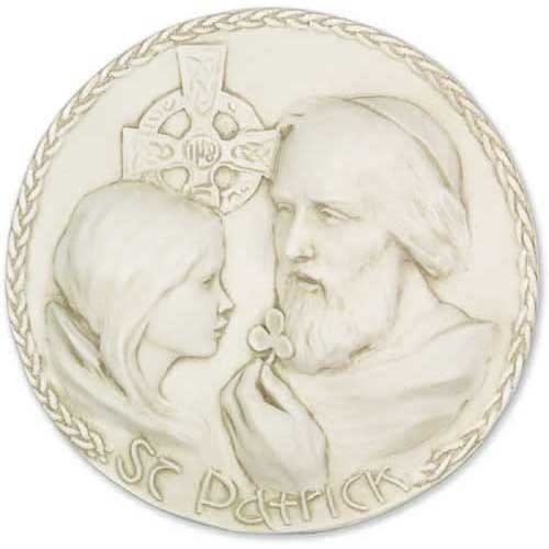 Saint Patrick Plaque Outdoor/Indoor Statue - Bella Statues