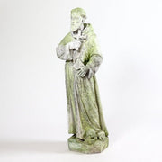 Lifesize Saint Francis Holding Cross 38 Outdoor/Indoor Statue - Bella Statues