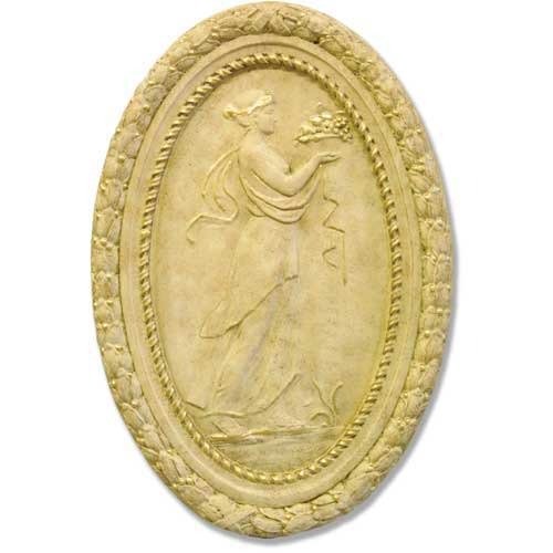 Plaque Of Flora 34 Outdoor/Indoor Statue - Bella Statues
