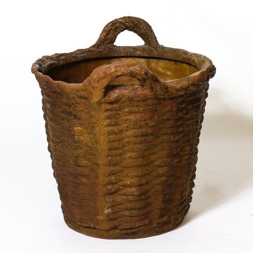 Round Basket Sm 14 Outdoor/Indoor Statue - Bella Statues