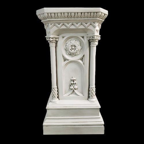 Lifesize Columned Church Pedestal Outdoor/Indoor Statue - Bella Statues