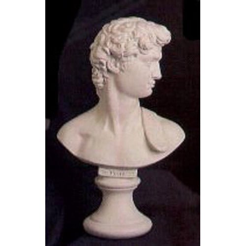 David Bust 15"H Outdoor/Indoor Statue - Bella Statues