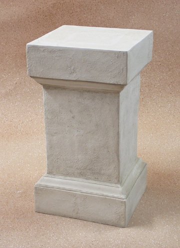 Weathered Square Pedestal 20 Outdoor/Indoor Statue - Bella Statues
