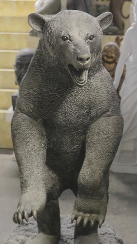 Custom Painted Lifesize Standing Ferocious Bear Outdoor/Indoor Statue - Bella Statues