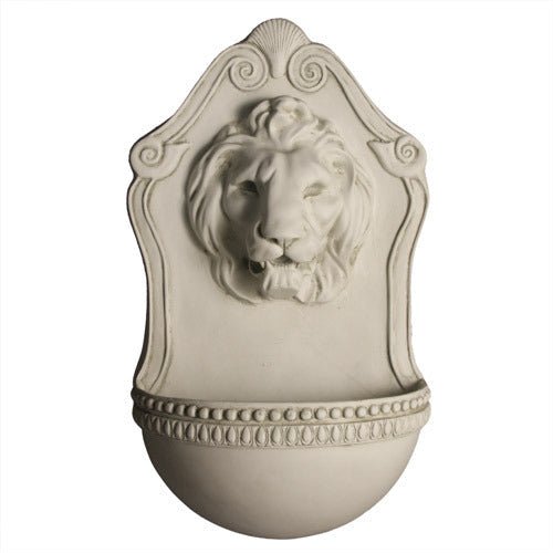 Aged Lion Wall Fountain 23 Outdoor/Indoor Statue - Bella Statues