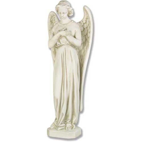 Angel In Cari Cross 25 Outdoor/Indoor Statue - Bella Statues