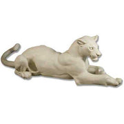 Lifesize Reclining Jungle Cat 72 W Outdoor/Indoor Statue - Bella Statues